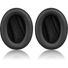 AH-D1100 Earpads Replacement Ear Cushion Pads with Protein Leather and Memory Foam for Denon AH D1100, AH-NC800 Over-Ear Stereo Headphones ONLY (NOT FIT DENON OTHER SERIES) (Black)