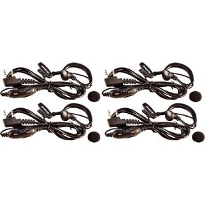 VOX Earpieces 4 Pack Compatible with Baofeng Two Way Radio (UV-5R/5RA/5RE/,UV-5X3, UV-82, BF-F8HP, BF-888S, BF-F8+, UV82HP, BF-f8hp, BF-f9 v2+,BF-R3,GM-15PRO, gt-3tp,UV-9S,etc), AR-5