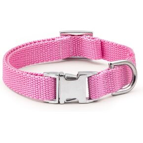 Indestructible Dog Collar, Fully Customizable Fit, Waterproof Nylon, Odor-Resistant, Metal Buckle and Adjusters (Maroon, Medium, 1")