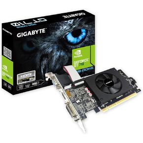 Gigabyte GeForce GT 710 2GB Graphic Cards and Support PCI Express 2.0 X8 Bus Interface. Graphic Cards Gv-N710D5-2Gil (Renewed)
