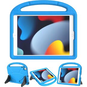 Kids Case for iPad 10.2/10.5 Inch, Shockproof Kid Case for iPad 9th/8th/7th Generation 2021/2020/2019, for iPad Air 3rd & Pro 10.5" - Lightweight Protective Case with Handle & Stand, Blue