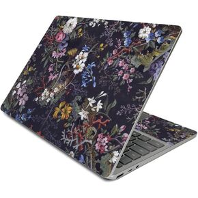 MightySkins Skin Compatible with Surface Laptop Go (2020) - Midnight Blossom | Protective, Durable, and Unique Vinyl Decal wrap Cover | Easy to Apply, Remove, and Change Styles | Made in The USA