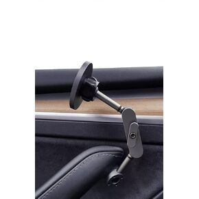 Car Phone Holder Compatible with Tesla Driver's Side Door Handle, Secure, Stable, Exclusive Installation Position, Aluminum Material, Starry Gray