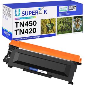 (1 Toner, 1 Drum Compatible Toner Cartridge & Drum Unit Set Compatible for Brother TN350 DR350 use in DCP-7010 HL-2030 HL-2070N Intellifax 2820 MFC-7220 DCP-7020 MFC-7820 Printer