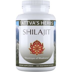 Shilajit Extract - Non GMO Contains 72 Fulvic Humic Minerals 500 mg. 240 Vcaps Natural Supplement 4 Month Supply -2 Pack from Tattva's Herbs