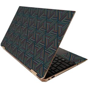 MightySkins Skin for HP Spectre x360 15" (2020) - Teal Chevron | Protective, Durable, and Unique Vinyl Decal wrap Cover | Easy to Apply, Remove, and Change Styles | Made in The USA
