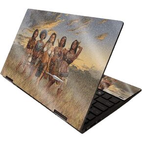 MightySkins Glossy Glitter Skin for HP Envy x360 13" (2020) - African Queens | Protective, Durable High-Gloss Glitter Finish | Easy to Apply, Remove, and Change Styles | Made in The USA