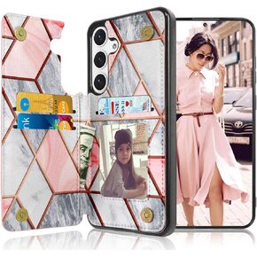 حافظة Galaxy S24+، حافظة محفظة Tekcoo Galaxy S24 Plus، فتحات حامل بطاقات الائتمان النقدية الفاخرة من جلد البولي يوريثان، إغلاق مغناطيسي، مسند فوليو، غطاء نحيف لهاتف Samsung S24 Plus 5G [أسود] in Kuwait