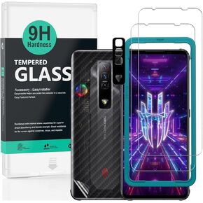 Ibywind Screen Protector for Redmagic 7 5G(6.8 Inches) 2 Pack+1 Pack Camera Len Protector+1 Back Film,9H Tempered Glass,HD Clear,Scratch Resistant,Bubble Free,Easy Install,Fingerprint Compatible