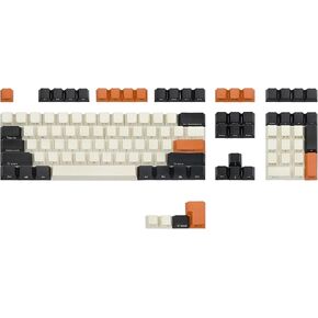 Happy Balls Side Printed Keycaps OEM Profile Thick PBT Cherry MX Key Caps for 61/87 TKL/104/108 MX Switches Mechanical Keyboard (Carbon Keyset)