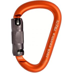 Rock Exotica Pirate Locking Carabiner - Auto-Lock Orange