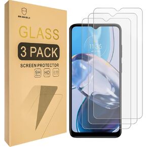 Mr.Shield [3-Pack] Designed For Motorola Moto E22 / Moto E22i [Tempered Glass] [Japan Glass with 9H Hardness] Screen Protector