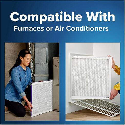 Filtrete 22x22x1 AC Furnace Air Filter, MERV 12, MPR 1500, CERTIFIED asthma & allergy friendly, 3 Month Pleated 1-Inch Electrostatic Air Cleaning Filter, 6-Pack (Actual Size 21.69x21.69x0.78 in) in Saudi Arabia