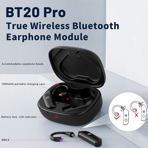 محول بلوتوث TRN BT20 Pro IEM، وحدة سماعة بلوتوث لاسلكية (بدون سماعة رأس) (MMCX) in Saudi Arabia