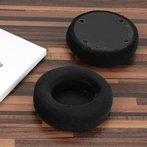 وسائد أذن بديلة من القطيفة المريحة من Geekria لسماعات الرأس السلكية Philips Fidelio X3، وسائد أذن لسماعات الرأس، وقطع إصلاح غطاء أكواب الأذن (أسود) in Saudi Arabia