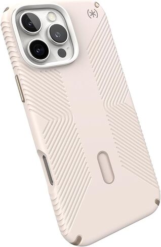 Speck iPhone 16 Pro Max Case MagSafe and ClickLock - Slim Phone Case iPhone 16 Pro Max - iPhone 16 Pro Max Phone Case - Presidio 2 Grip - Bone/Gold in Kuwait