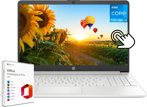 أحدث كمبيوتر محمول HP Essential Business مع ترخيص Microsoft Office مدى الحياة، شاشة لمس 15.6 بوصة، ذاكرة وصول عشوائي 16 جيجابايت، 1 تيرابايت SSD، معالج Intel 6-Core i3-1215U، عمر بطارية طويل، HDMI، بلوتوث، Windows 11 H in Saudi Arabia