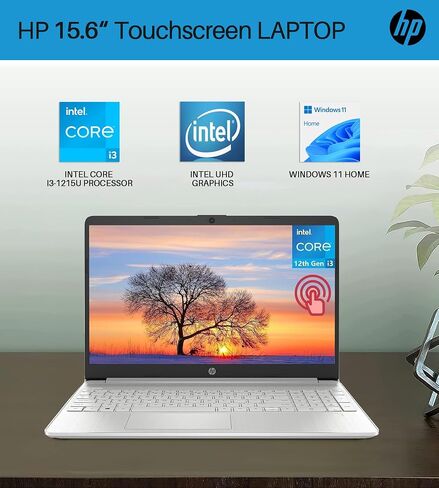 أحدث كمبيوتر محمول HP Essential Business مع ترخيص Microsoft Office مدى الحياة، شاشة لمس 15.6 بوصة، ذاكرة وصول عشوائي 16 جيجابايت، 1 تيرابايت SSD، معالج Intel 6-Core i3-1215U، عمر بطارية طويل، HDMI، بلوتوث، Windows 11 H in Saudi Arabia