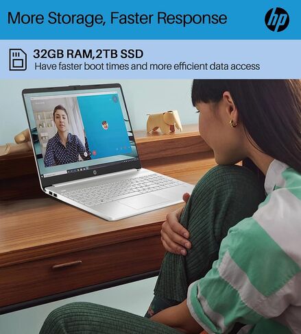 أحدث كمبيوتر محمول HP Essential Business مع ترخيص Microsoft Office مدى الحياة، شاشة لمس 15.6 بوصة، ذاكرة وصول عشوائي 16 جيجابايت، 1 تيرابايت SSD، معالج Intel 6-Core i3-1215U، عمر بطارية طويل، HDMI، بلوتوث، Windows 11 H in Saudi Arabia