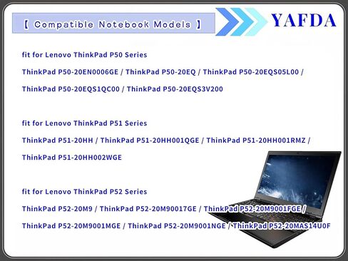 77+ L17M6P51 Laptop Battery Compatable with Lenovo ThinkPad P50 P51 P52 Series Notebook 01AV477 SB10H45077 00NY492 01AV496 SB10K97634 SB10H45078 00NY493 in Kuwait