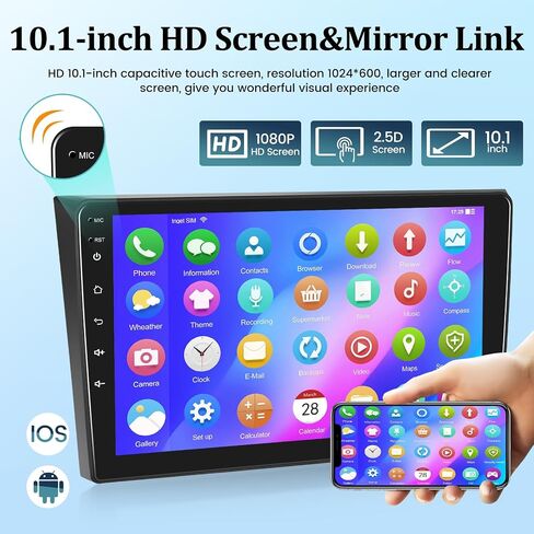 [2+64G] Android 13 Car Stereo for Mazda CX9 CX-9 CX 9 2006-2016 -10.1 inch HD Touchscreen EQ Audio - Wireless Carplay & Android Auto, Mirror Link, FM/RDS Radio, WiFi, GPS + AHD Backup Camera + Canbus in Saudi Arabia