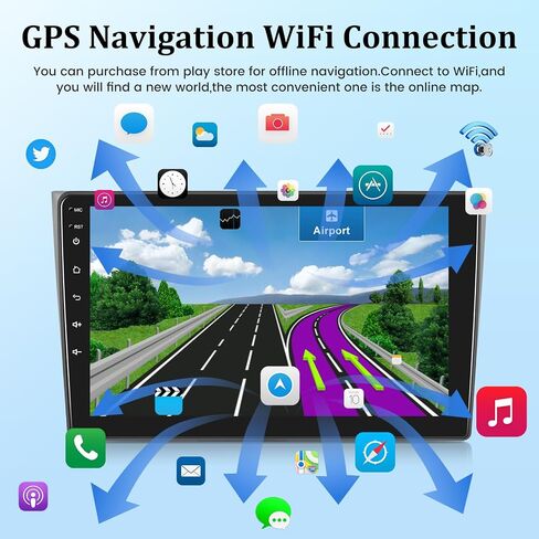 [2+64G] Android 13 Car Stereo for Mazda CX9 CX-9 CX 9 2006-2016 -10.1 inch HD Touchscreen EQ Audio - Wireless Carplay & Android Auto, Mirror Link, FM/RDS Radio, WiFi, GPS + AHD Backup Camera + Canbus in Saudi Arabia