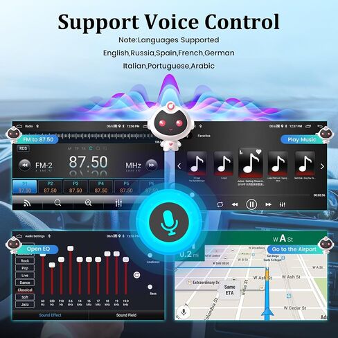 [2+64G] Android 13 Car Stereo for Mazda CX9 CX-9 CX 9 2006-2016 -10.1 inch HD Touchscreen EQ Audio - Wireless Carplay & Android Auto, Mirror Link, FM/RDS Radio, WiFi, GPS + AHD Backup Camera + Canbus in Saudi Arabia