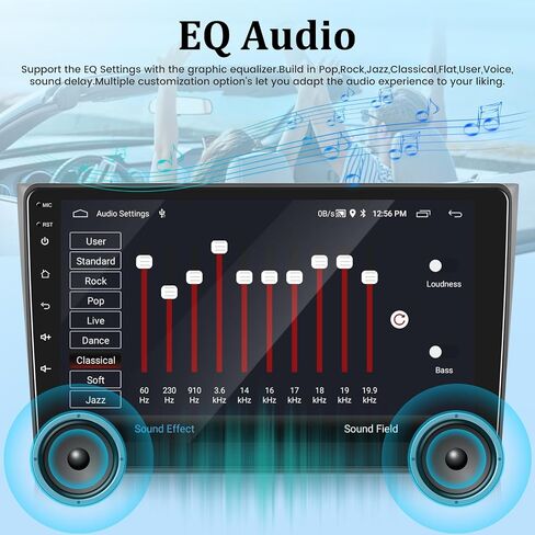 [2+64G] Android 13 Car Stereo for Mazda CX9 CX-9 CX 9 2006-2016 -10.1 inch HD Touchscreen EQ Audio - Wireless Carplay & Android Auto, Mirror Link, FM/RDS Radio, WiFi, GPS + AHD Backup Camera + Canbus in Saudi Arabia
