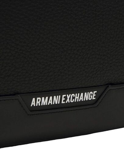 أ | حقيبة ظهر للرجال من X ARMANI EXCHANGE مزودة بجيبين خارجيين بسحاب، باللون الأسود، مقاس واحد in Saudi Arabia