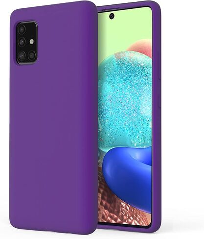 for Galaxy A71 5G Case, for Samsung A71 5G Case Liquid Silicone Case Soft Silicone Gel Rubber Bumper Slim Fit Shockproof Protective Phone Case for Samsung Galaxy A71 5G, Black in Saudi Arabia