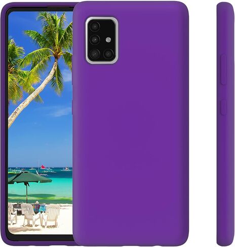 for Galaxy A71 5G Case, for Samsung A71 5G Case Liquid Silicone Case Soft Silicone Gel Rubber Bumper Slim Fit Shockproof Protective Phone Case for Samsung Galaxy A71 5G, Black in Saudi Arabia