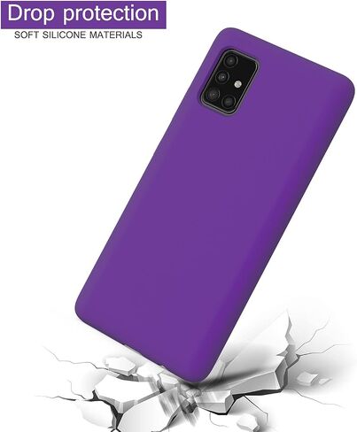 for Galaxy A71 5G Case, for Samsung A71 5G Case Liquid Silicone Case Soft Silicone Gel Rubber Bumper Slim Fit Shockproof Protective Phone Case for Samsung Galaxy A71 5G, Black in Saudi Arabia
