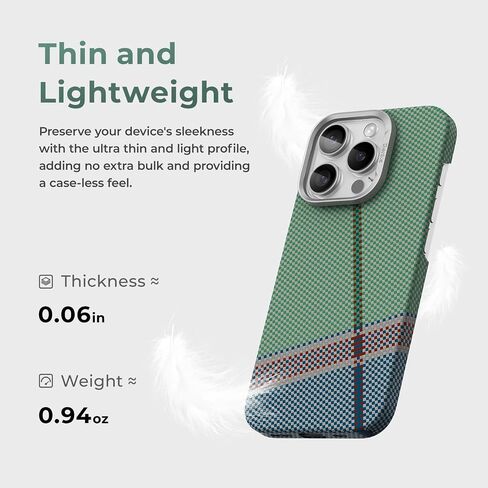 BENKS for iPhone 16 Pro Case Compatible with Magsafe, [PassionGreen ArmorAir] Built with Dupont Kevlar 600D Aramid, Ultra Slim & Lightweight iPhone 16 Pro Minimalist Case Multicolor in Kuwait