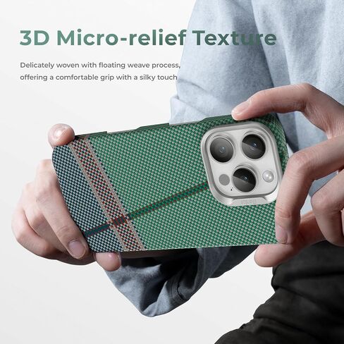 BENKS for iPhone 16 Pro Case Compatible with Magsafe, [PassionGreen ArmorAir] Built with Dupont Kevlar 600D Aramid, Ultra Slim & Lightweight iPhone 16 Pro Minimalist Case Multicolor in Kuwait