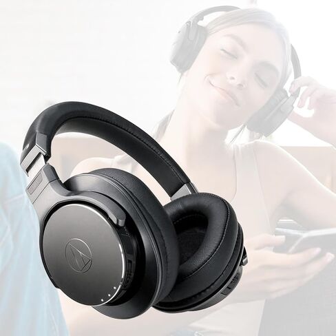 وسائد أذن بديلة متوافقة مع سماعات الأذن Audio-Technica ATH-SR9 ATH-DSR9BT ATH-DSR7BT، وسائد أذن لسماعات الرأس، وأغطية أذن من الجلد البروتيني الناعم، وأغطية للأذن in Kuwait