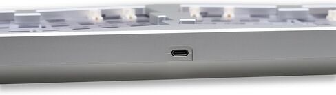 Glacier Weikav Record Alice V2، تخطيط منفصل بنسبة 68%، لاسلكي/سلكي، شريط مساحة مزدوج، USB-C قابل للفصل، قابل للتبديل السريع، RGB، مجموعة هيكلية للوحة المفاتيح DIY، علبة ألومنيوم CNC (فضي، كابل قياسي) in Kuwait