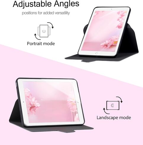 Rotating Case for iPad 9.7 inch 6th/5th (2018/2017), and iPad Air 2 with Auto Sleep/Wake, Unicorn in Saudi Arabia