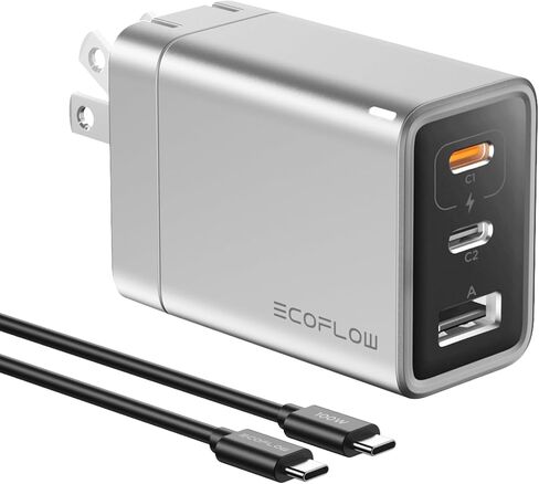 شاحن EF ECOFLOW RAPID بقدرة 20 وات GaN USB C مع كابل، قابس كتلة شحن سريع من النوع C متوافق بسرعة مع iPhone 15/15 Pro/14/14 Pro Max/13 وGalaxy وiPad in Kuwait