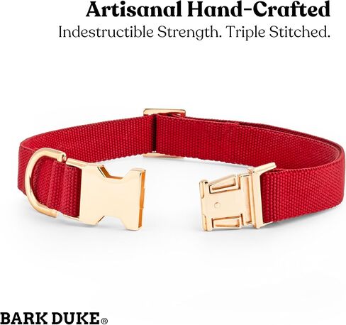 Indestructible Dog Collar, Fully Customizable Fit, Waterproof Nylon, Odor-Resistant, Metal Buckle and Adjusters (Maroon, Medium, 1") in Saudi Arabia