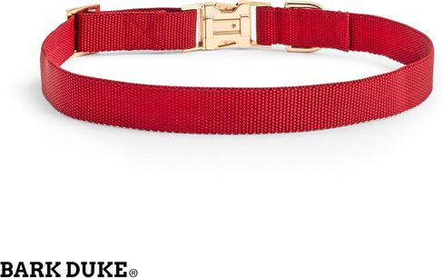 Indestructible Dog Collar, Fully Customizable Fit, Waterproof Nylon, Odor-Resistant, Metal Buckle and Adjusters (Maroon, Medium, 1") in Saudi Arabia