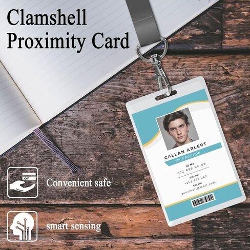 12 PCS T5577 Thick Smart Cards, Contactless 125khz RFID Rewritable Proximity Clamshell Weigand Prox Card, Compatible with 1386 1326 H10301 Format Readers and Keyless Entry Access Control Systems in Saudi Arabia