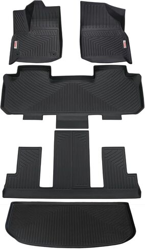 TESSON Floor Mats Accessories 2 Row Liners Set &Cargo Liners Custom Fit for 2024 2025 Chevrolet Chevy Trax,All Weather Guard TPE Rubber Car Mats Carpet & Rear Trunk Mats in Saudi Arabia