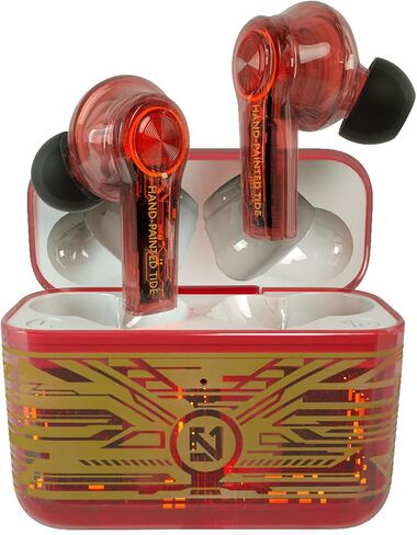 Wireless Headset,Earbuds Bluetooth 5.0 Mini in Ear Automatic Pairing Earphones Bicolor Hand Painted Handsfree Headset. (Black) in Saudi Arabia