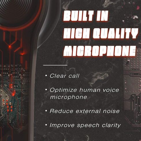 Wireless Headset,Earbuds Bluetooth 5.0 Mini in Ear Automatic Pairing Earphones Bicolor Hand Painted Handsfree Headset. (Black) in Saudi Arabia