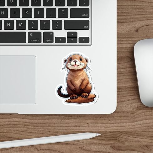 ملصق تذكاري من Otter ملصق فينيل صغير مقاوم للماء لزجاجة المياه وكوب جواز السفر وكتاب القصاصات والكمبيوتر المحمول والكمبيوتر المحمول ولوح التزلج مقاس الهاتف 4 بوصات هدية مضحكة ID44990 in Saudi Arabia