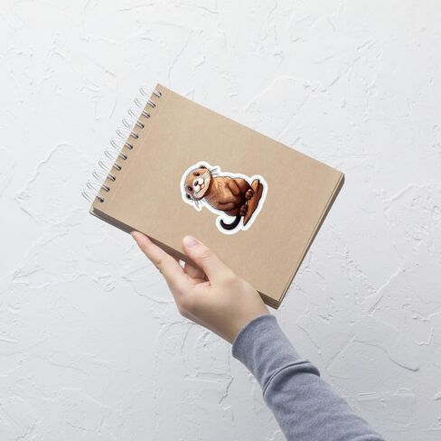 ملصق تذكاري من Otter ملصق فينيل صغير مقاوم للماء لزجاجة المياه وكوب جواز السفر وكتاب القصاصات والكمبيوتر المحمول والكمبيوتر المحمول ولوح التزلج مقاس الهاتف 4 بوصات هدية مضحكة ID44990 in Saudi Arabia