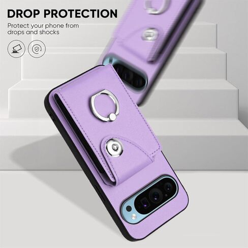 Case for Google Pixel 9 Pro XL Wallet Case Women,Premium Leather with 6 Card Slots Kickstand Durable Magnetic Clasp Shockproof Case for Google Pixel 9 Pro XL Pink YBK in Saudi Arabia