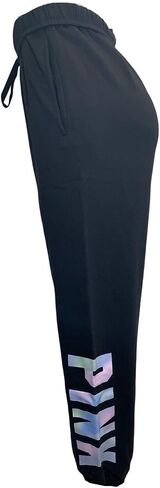 Victoria's Secret Pink Fleece Baggy Campus Sweatpants Color Black New (as1, alpha, x_s, regular, regular) in Saudi Arabia