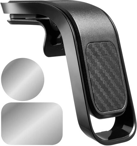 PHOCAR Magnetic Phone Car Mount, Strong Magnet Air Vent Car Phone Holder with Unique Clip Hook, 2 Thin Metal Plate, Compatible with iPhone 13 Pro Max, 12, Samgsung Galaxy, Xiaomi, Huawei, Oppo, LG in Saudi Arabia