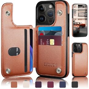 حافظة هاتف بمحفظة لهاتف iPhone 13 Pro Max مقاس 6.7 بوصات مع حامل بطاقة [حماية جلدية تحجب RFID] [حافظات بسحاب بمشبك مغناطيسي خلفي] غطاء مقاوم للصدمات للنساء والرجال لهاتف Apple 13 ProMax النبيذ الأحمر in Kuwait